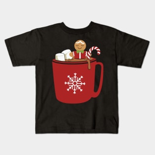 hot chocolate with marshmallows Kids T-Shirt